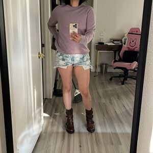 Lilac 100% Merino Wool Sweater